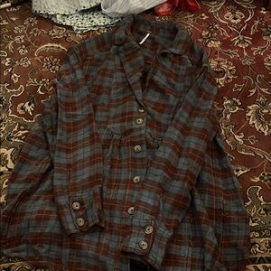 Free People Plaid Flannel